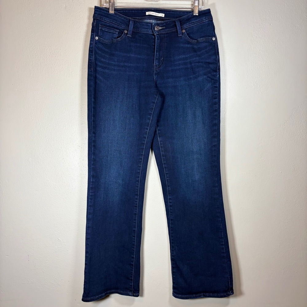 Levis 529 Curvy Bootcut Jeans Womens 12 Dark Indigo Blue Denim Mid Rise Pants